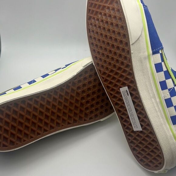 Vans SK8-Low checkerboard blue white green casual skate sneaker shoe NWB Men 9.5 - Picture 6 of 6